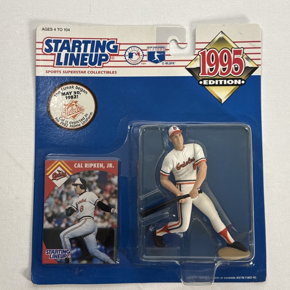 1995 Cal Ripken Jr starting lineup Baseball figure card toy Orioles Iron Man Ed